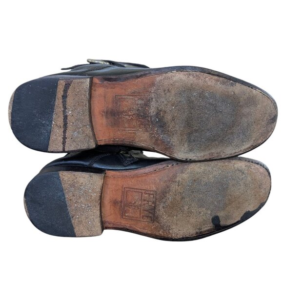 FRYE Women's Shirley Cuffed Black leather zip up Boots - Size 7 B - Picture 14 of 14